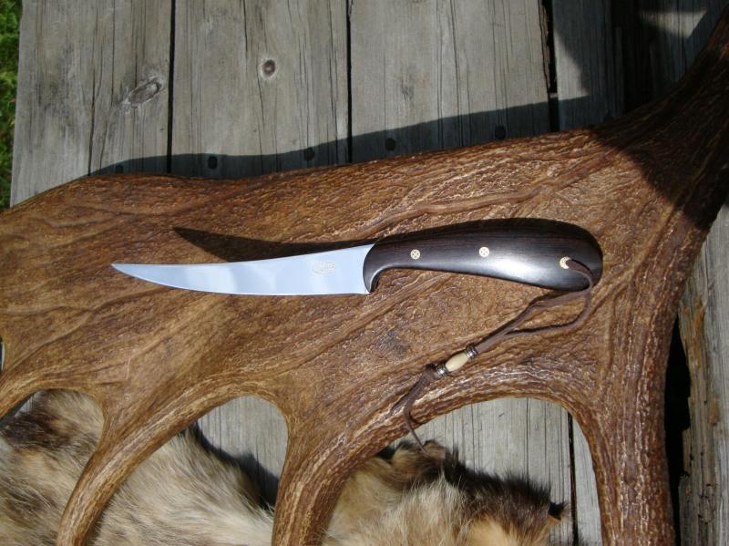 AFRICAN BLACKWOOD HANDLE FILLET KNIFE