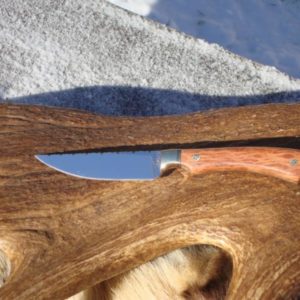 AUSTRALIAN LACY SHEOAK HANDLE STRAIGHT BACK BLADE HUNTNG KNIFE S30V STEEL