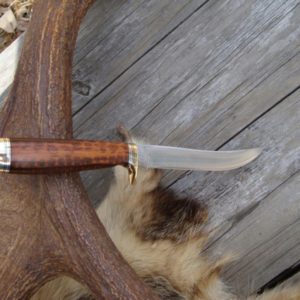 CUSTOMIZED BUCK 121 SNAKE WOOD FILLET KNIFE