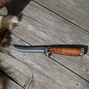 CUSTOMIZED BUCK 121 SNAKE WOOD FILLET KNIFE