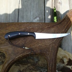 AFRICAN BLACKWOOD HANDLE FILLET KNIFE