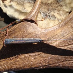 CUSTOM DOUBLE DYED STABILIZED BOXELDER BURL WOOD HANDLE 8A STEEL FILLET KNIFE