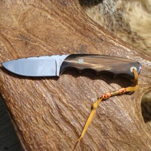 WATER BUFFALO HANDLE S30V STEEL BLADE DROP POINT HUNTER FILE WORKED BLADE