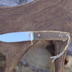 CACTUS HANDLE LOVELESS STYLE S30V STEEL DROP POINT BLADE TAPERED TANG WITH LOTS OF FILE WORK