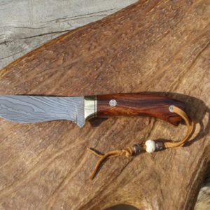 COCOBOLO HANDLE DAMASCUS BLADE HUNTER GREAT LOOKING BLADE