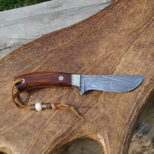 COCOBOLO HANDLE DAMASCUS BLADE HUNTER GREAT LOOKING BLADE