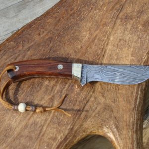 COCOBOLO HANDLE DAMASCUS BLADE HUNTER GREAT LOOKING BLADE