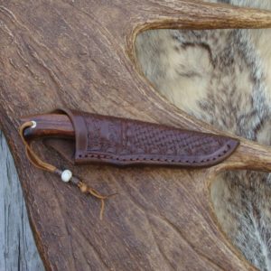 COCOBOLO HANDLE DAMASCUS BLADE HUNTER GREAT LOOKING BLADE