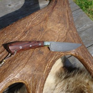 HAMMER FORGED CRAIG BARR DAMASCUS AUSTRALIAN HAIRY OAK HANDLE