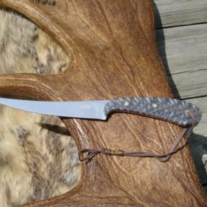 CUSTOM MAB SPRUCE CONE HANDLE FILLET KNIFE