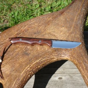 AUSTRALIAN HAIRY OAK HANDLE HOLLOW GRIND KNIFE