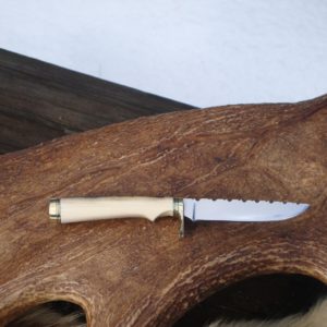 MAMMOTH IVORY HANDLE CARBON STEEL BIRD TROUT KNIFE