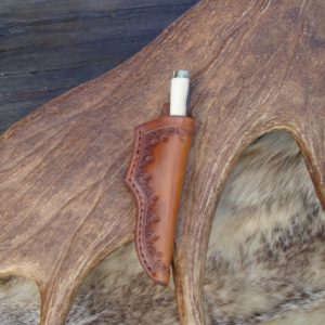 MAMMOTH IVORY HANDLE CARBON STEEL BIRD TROUT KNIFE