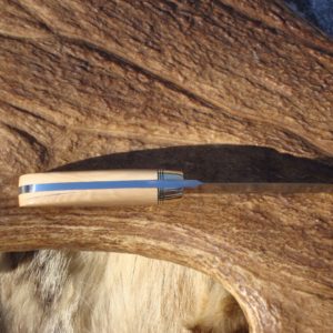 MAMMOTH IVORY HANDLE DAMASCUS BLADE AMERICAN STYLE TANTO BLADE