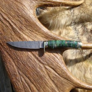 MAMMOTH TOOTH FILE WORKED TWIST DAMASCUS HUNTER