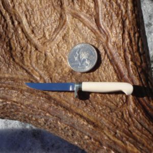 MINIATURE MAMMOTH IVORY HANDLE KNIFE