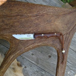 AUSTRALIAN HAIRY OAK HANDLE HOLLOW GRIND KNIFE