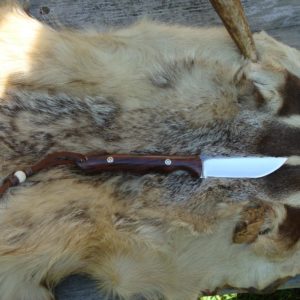 AUSTRALIAN HAIRY OAK HANDLE HOLLOW GRIND KNIFE