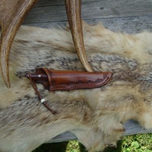 AUSTRALIAN HAIRY OAK HANDLE HOLLOW GRIND KNIFE