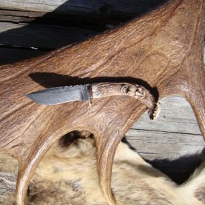 OLD MAN OF THE WOODS DAMASCUS BLADE HUNTER