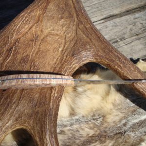 BOXELDER BURL WOOD HANDLE FILLET KNIFE WITH 8A STEEL BLADE