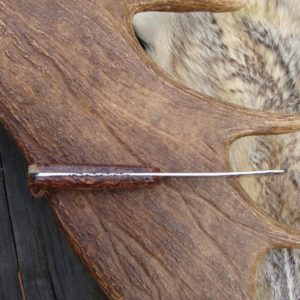 CUSTOM CARBON STEEL BEAVER TAIL SKINNER HONDURAN ROSEWOOD HANDLE