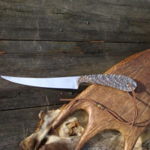 CUSTOM SPRUCE CONE HANDLE FILLET KNIFE