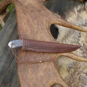 CUSTOM SPRUCE CONE HANDLE FILLET KNIFE