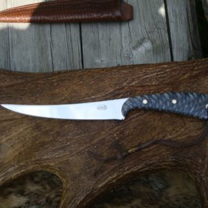 CUSTOM MAB SPRUCE CONE HANDLE FILLET KNIFE