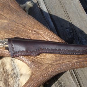 INDIA STAG WITH MAPLE BURL WOOD HANDLE LARGE FILLET KNIFE