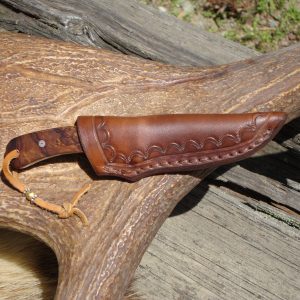 CUSTOM 440 STAINLESS STEEL IRON WOOD HANDLE SMALL HUNTER WITH FILE WORK