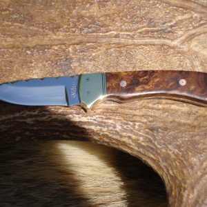 CUSTOM 440 STAINLESS STEEL IRON WOOD HANDLE SMALL HUNTER WITH FILE WORK