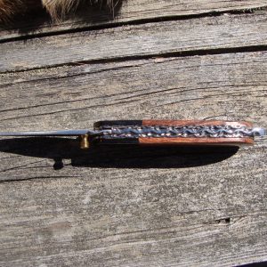 Custom Pocket Knife with Cocobolo Wood and Buffalo horn Handles