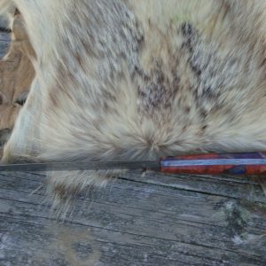 Damascus Chef Knife With Blood Wood Burl Handle File Worked Handle