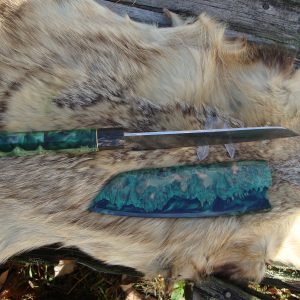 Twist Damascus Amboyna Burl Wood Chef Knife With Wa Handle And Amboyna Sia