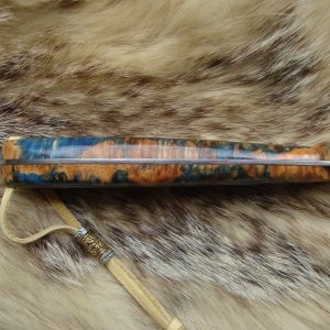 Amboyna burl wood handle fillet knife 8a Steel blade