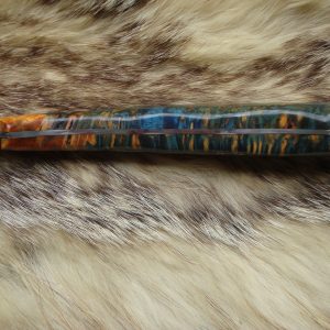 Amboyna burl wood handle fillet knife 8a Steel blade