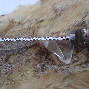 Take Down Damascus Bowie Musk Ox handle