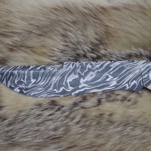 Take Down Damascus Bowie Musk Ox handle